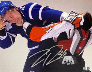 Zac Rinaldo Signed 8x10 Philadelphia Flyers Fight Photo SI - Sports Integrity