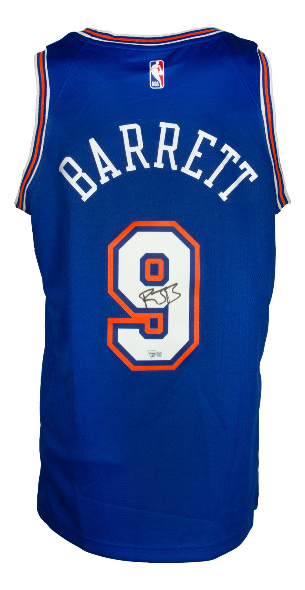 Men's New York Knicks 9 RJ Barrett NBA Swingman Basketball Jersey