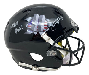 Robert O'Neill Signed Twin Towers Full Size Authentic Helmet Never Quit PSA - Sports Integrity