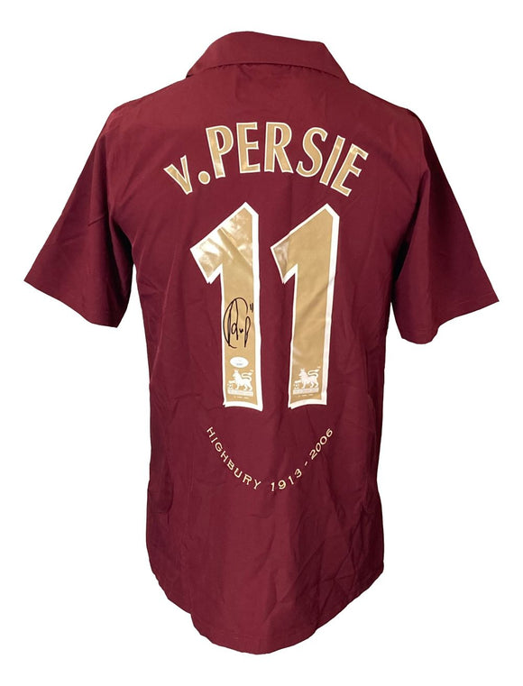 Robin Van Persie Signed Arsenal FC Nike Soccer Jersey JSA