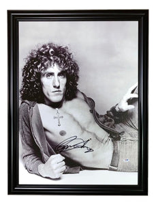 Roger Daltrey Signed Framed 20x26 The Who Canvas PSA Hologram - Sports Integrity