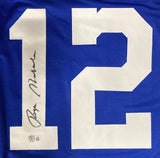 Roger Staubach Signed Custom Blue Pro - Style Football Jersey BAS ITP - Sports Integrity