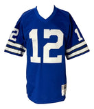 Roger Staubach Signed Dallas Cowboys Mitchell & Ness NFL Legacy Jersey BAS ITP - Sports Integrity