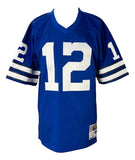 Roger Staubach Signed Cowboys Mitchell & Ness NFL Legacy Jersey HOF 85 BAS ITP - Sports Integrity