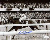 Ron Turcotte Signed 8x10 1973 Belmont Stakes Horse Racing Photo JSA ITP - Sports Integrity