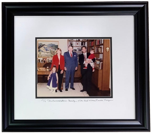 President Ronald Reagan Signed Framed 14x16 Photo Matte JSA LOA - Sports Integrity