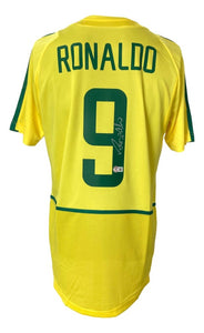 Ronaldo Signed Brazil Nike Soccer Jersey BAS - Sports Integrity