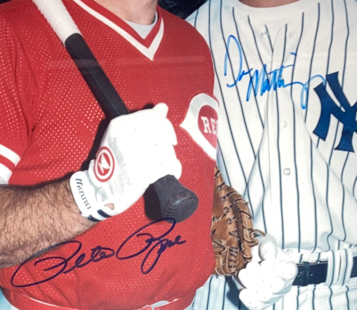 Pete Rose Autographed Cincinnati Reds Framed Baseball 8x10 Photo