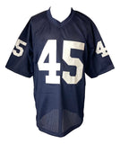 Rudy Ruettiger Notre Dame Signed Navy Blue Football Jersey Sports Integrity - Sports Integrity