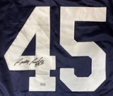 Rudy Ruettiger Notre Dame Signed Navy Blue Football Jersey Sports Integrity - Sports Integrity