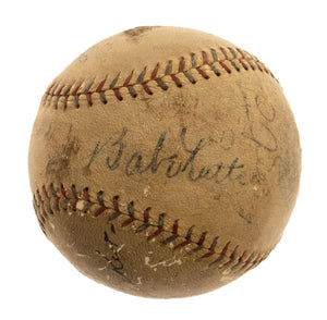 Babe Ruth Gehrig Speaker Signed 1931 American League Baseball JSA ZZ05094 - Sports Integrity