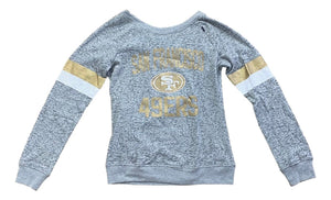 San Francisco 49ers Girls Gray Long - Sleeve Shirt - Sports Integrity