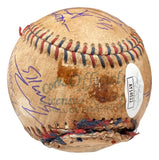 The Sandlot Cast (8) Signed Baseball w/ Facsimile Babe Ruth Auto JSA w/ Case - Sports Integrity