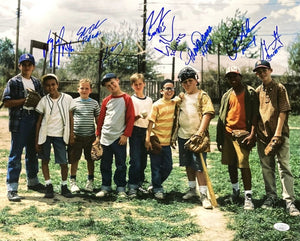 The Sandlot Cast Signed 16x20 Photo 2 Patrick Renna Tom Guiry 6 Others JSA - Sports Integrity