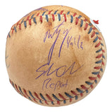 The Sandlot Cast (8) Signed Baseball w/ Facsimile Babe Ruth Autograph JSA - Sports Integrity