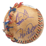 The Sandlot Cast (8) Signed Baseball w/ Facsimile Babe Ruth Autograph JSA - Sports Integrity