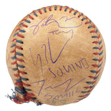 The Sandlot Cast (8) Signed Baseball w/ Facsimile Babe Ruth Autograph JSA - Sports Integrity