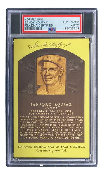 Sandy Koufax HOF 1955 Topps Graded Baseball Card