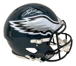 Saquon Barkley Signed Philadelphia Eagles FS Authentic Speed Helmet BAS ITP - Sports Integrity