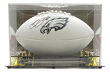 Saquon Barkley Signed Philadelphia Eagles Logo Football BAS w/ Case - Sports Integrity