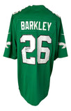 Saquon Barkley Signed Eagles Nike Kelly Green Game Replica Jersey BAS ITP - Sports Integrity