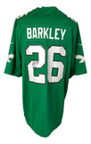 Saquon Barkley Signed Eagles Nike Kelly Green Game Replica Jersey BAS ITP
