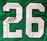 Saquon Barkley Signed Eagles Nike Kelly Green Game Replica Jersey BAS ITP - Sports Integrity