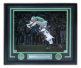 Saquon Barkley Framed 16x20 Philadelphia Eagles Reverse Hurdle Photo - Sports Integrity