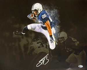 Saquon Barkley Signed 16x20 Penn State Nittany Lions Spotlight Photo BAS  AA15753