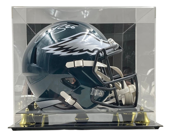 Saquon Barkley Signed Philadelphia Eagles FS Replica Speed Helmet BAS w/ Case