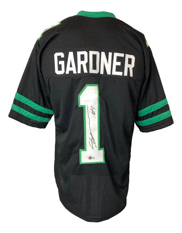 Ahmad Sauce Gardner New York Signed Alternate Black Football Jersey BAS