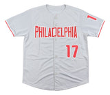 Scott Rolen Philadelphia Signed Gray Baseball Jersey BAS