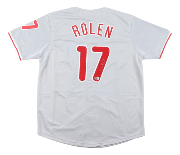 Scott Rolen Philadelphia Signed Gray Baseball Jersey BAS - Sports Integrity