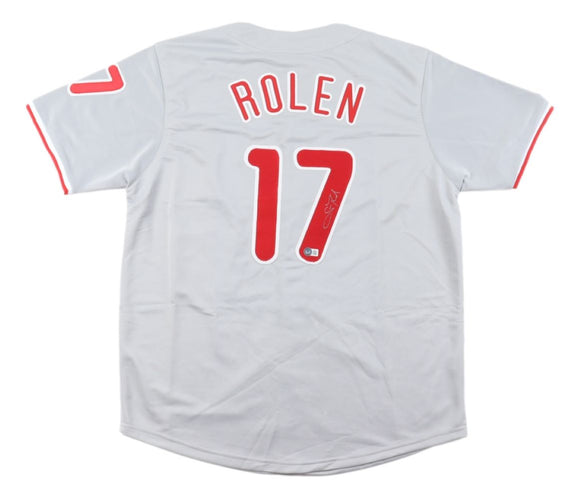 Scott Rolen Philadelphia Signed Gray Baseball Jersey BAS