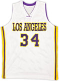 Shaquille O'Neal Los Angeles Signed White Basketball Jersey BAS - Sports Integrity