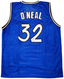 Shaquille O'Neal Orlando Signed Blue Basketball Jersey BAS - Sports Integrity