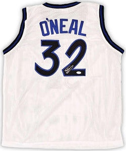 Shaquille O'Neal Orlando Signed White Basketball Jersey BAS