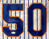 Sid Fernandez New York Signed White Baseball Jersey JSA