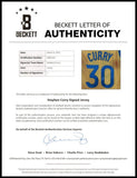 Stephen Curry Golden State Signed Yellow Basketball Jersey BAS LOA - Sports Integrity