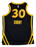 Stephen Curry Signed Warriors Nike Black City Edition Swingman Jersey BAS