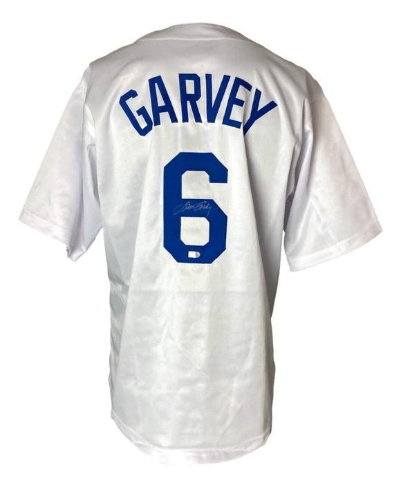 Steve Garvey Los Angeles Signed White Baseball Jersey Sports Integrity - Sports Integrity