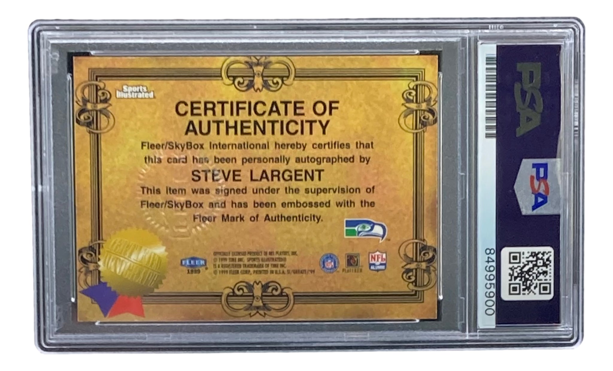 Steve Largent Signed Jersey (PSA)