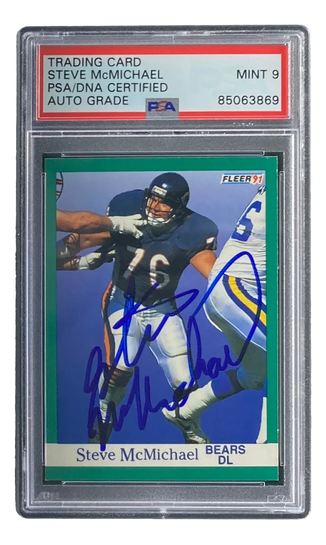 Steve McMichael Signed 1991 Fleer #222 Chicago Bears Trading Card PSA –  Sports Integrity