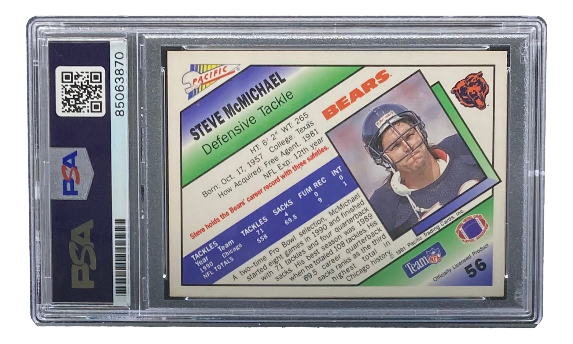 STEVE McMICHAEL 1989 TOPPS SIGNED AUTOGRAPHED CARD