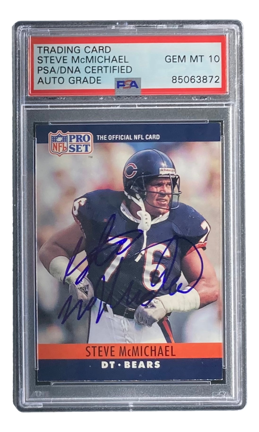 STEVE McMICHAEL 1989 TOPPS SIGNED AUTOGRAPHED CARD