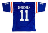 Steve Spurrier Florida Signed Blue Football Jersey BAS ITP - Sports Integrity