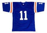 Steve Spurrier Florida Signed Blue Football Jersey BAS ITP - Sports Integrity