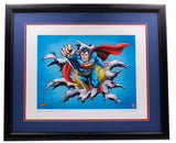 Superman Fist Forward 12x16 Framed DC Comic Limited Edition Giclee - Sports Integrity