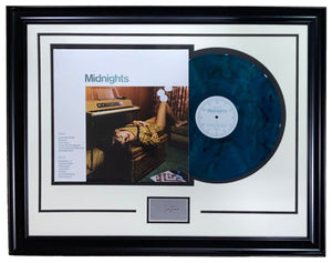 Taylor Swift Framed Midnights Vinyl Record w/ Laser Engraved Signature - Sports Integrity