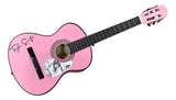 Taylor Swift Signed 38" Totured Poets Department Pink Acoustic Guitar 2 PSA Holo - Sports Integrity